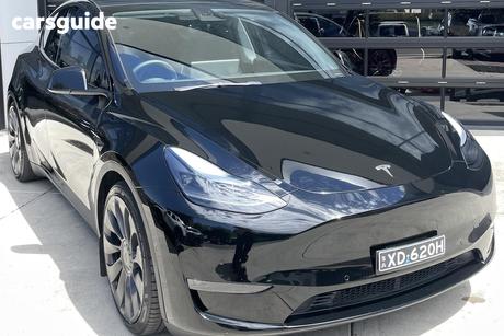 Black 2023 Tesla Model Y Wagon Performance