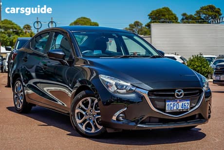 Black 2018 Mazda 2 Sedan Gt
