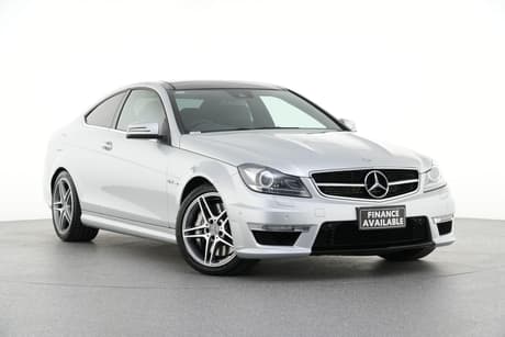 Silver 2012 Mercedes-Benz C63 Coupe Amg