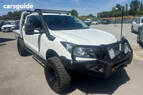 White 2016 Mazda BT-50 Dual Cab Chassis Xt (4X4)