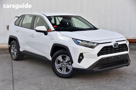 White 2023 Toyota RAV4 Wagon Gx (Awd) Hybrid