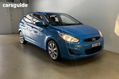 Blue 2017 Hyundai Accent Hatchback Sport