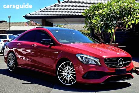 Red 2018 Mercedes-Benz CLA250 Coupe Sport 4Matic