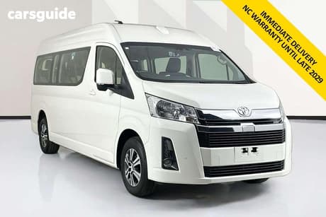 White 2024 Toyota HiAce Bus Slwb Commuter Gl (12 Seats)