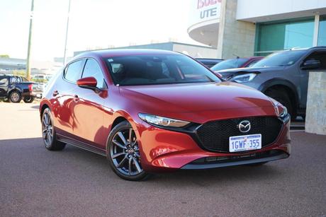 Red 2019 Mazda 3 Hatchback G20 Evolve