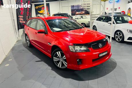 Red 2010 Holden Commodore Sportswagon Sv6
