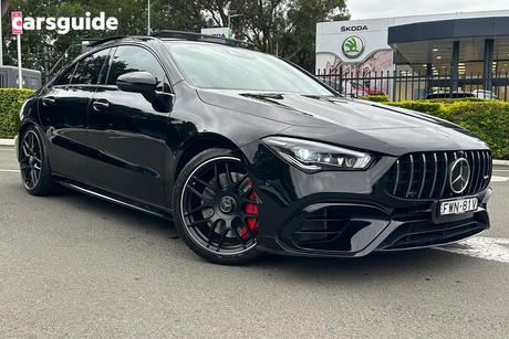 Black 2020 Mercedes-Benz CLA45 Coupe S 4Matic+