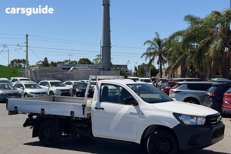 White 2020 Toyota Hilux Cab Chassis Workmate