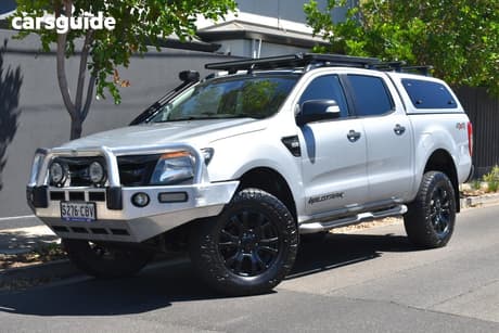 Silver 2014 Ford Ranger Crew Cab Utility Wildtrak 3.2 (4X4)