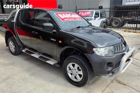 Black 2008 Mitsubishi Triton Double Cab Utility Glx