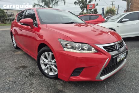 Red 2014 Lexus CT200H Hatchback Luxury