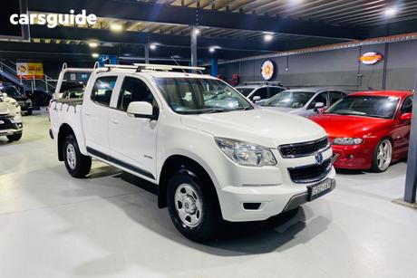 White 2014 Holden Colorado Crew Cab Pickup Lx (4X4)