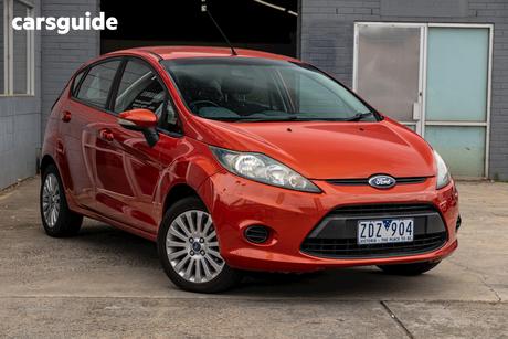 Orange 2012 Ford Fiesta Hatchback Lx
