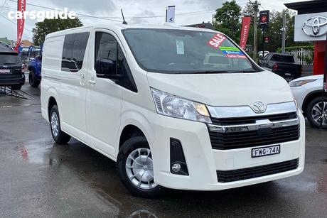 White 2025 Toyota HiAce Van Lwb (4 Door Option)