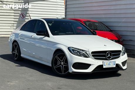 White 2016 Mercedes-Benz C200 Sedan