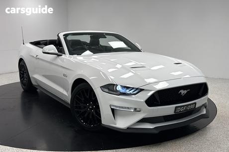 White 2020 Ford Mustang Convertible Gt 5.0 V8