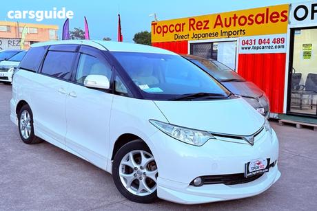 White 2006 Toyota Estima Wagon AERAS
