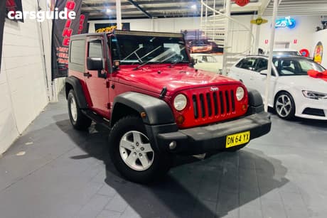 Red 2007 Jeep Wrangler Softtop Sport (4X4)