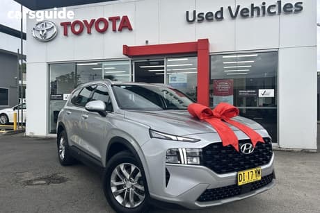 Silver 2022 Hyundai Santa FE Wagon Active Crdi (Awd)