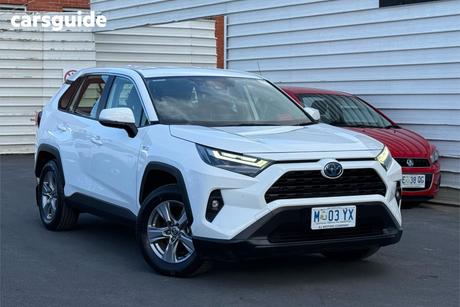 White 2022 Toyota RAV4 Wagon Gx (Awd) Hybrid