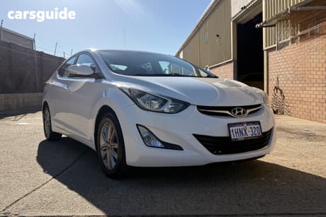 White 2015 Hyundai Elantra Sedan Elite