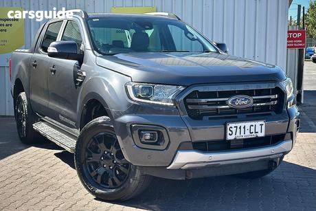 Grey 2021 Ford Ranger Double Cab Pick Up Wildtrak 2.0 (4X4)