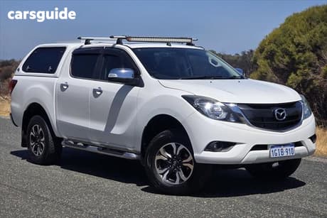 White 2017 Mazda BT-50 Dual Cab Utility Gt (4X4)