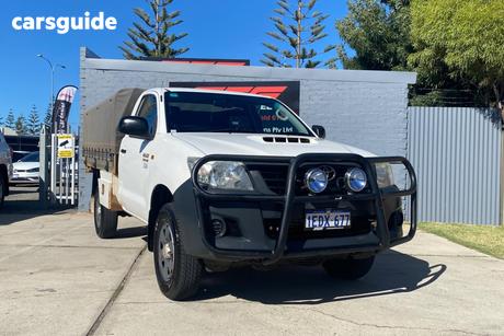 White 2012 Toyota Hilux Ute Tray SR (4X4) KUN26R MY12