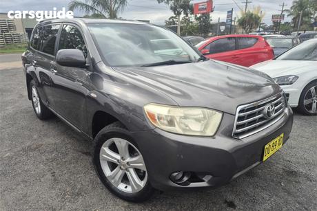 Grey 2009 Toyota Kluger Wagon Grande (4X4)