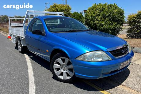 Blue 2002 Ford Falcon Ute Ute Tray XL R