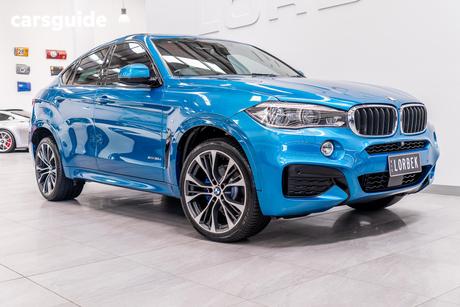 Blue 2018 BMW X6 Coupe Xdrive 30D M Sport