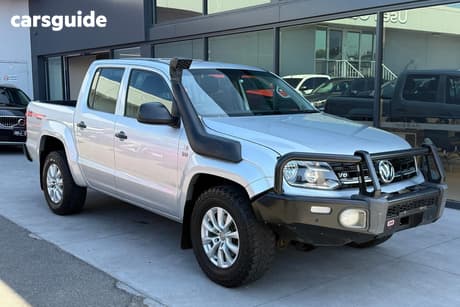 Silver 2019 Volkswagen Amarok Dual Cab Utility V6 Tdi 550 Core