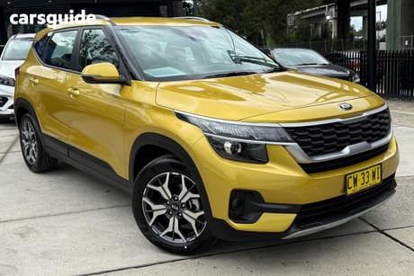 Yellow 2019 Kia Seltos Wagon Sport (Fwd)