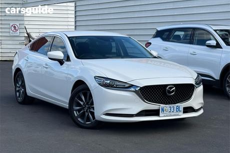 White 2022 Mazda 6 Sedan Sport