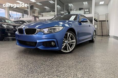 Blue 2014 BMW 435I Coupe