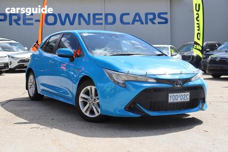 Blue 2020 Toyota Corolla Hatchback Ascent Sport + Tr Kit