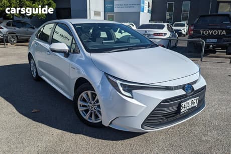 White 2025 Toyota Corolla Sedan Ascent Sport Hev