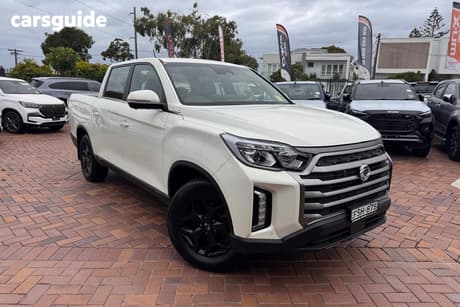 White 2024 Kgm Musso Ute Tray ULTIMATE 4X4