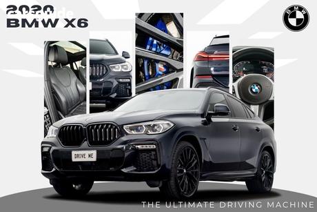 Black 2019 BMW X6 Coupe Xdrive40I M Sport