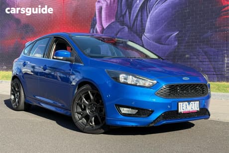 Blue 2015 Ford Focus Hatchback Titanium