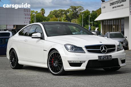 White 2012 Mercedes-Benz C63 Coupe Amg