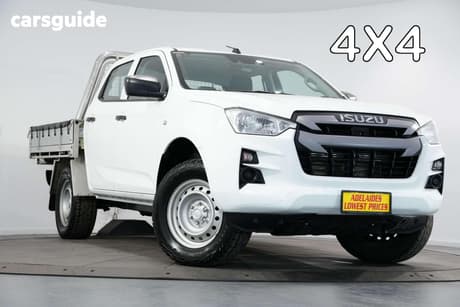 White 2021 Isuzu D-MAX Crew Cab Chassis Sx (4X4)