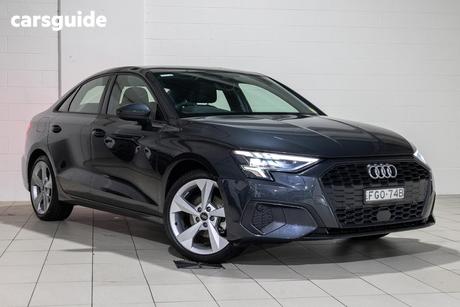 Grey 2022 Audi A3 Sedan 35 Tfsi Mhev
