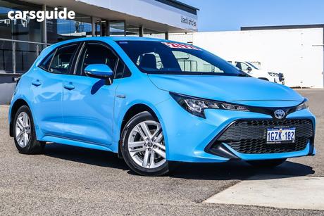 Blue 2019 Toyota Corolla Hatchback Ascent Sport (Hybrid)