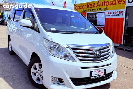 White 2013 Toyota Alphard Wagon