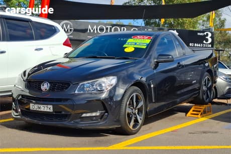 Black 2016 Holden UTE Utility Sv6 Black Edition