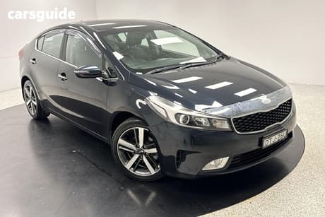 Blue 2017 Kia Cerato Sedan Sport