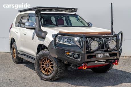 White 2018 Toyota Landcruiser Prado Wagon Gxl (4X4)