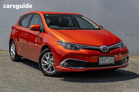 Orange 2018 Toyota Corolla Hatchback Ascent Sport
