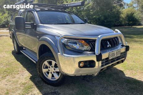 Grey 2016 Mitsubishi Triton Dual Cab Utility Glx Plus (4X4)